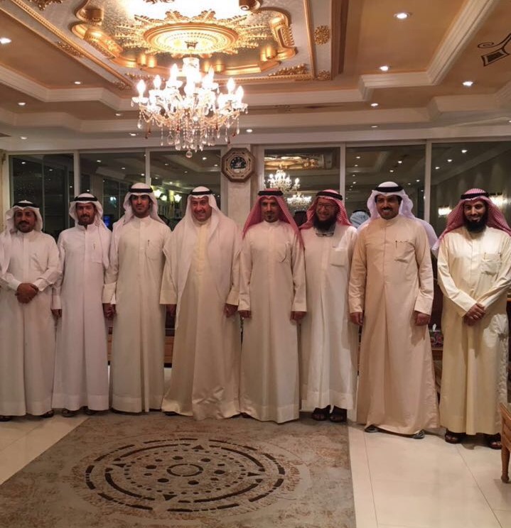 محافظ الفروانية والعقيد محزم البديح وعويس السبيعي وأحمد البديّح