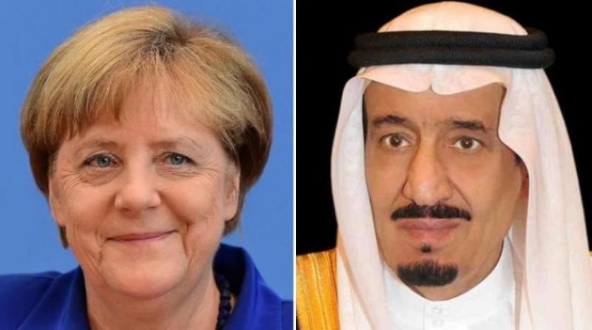 خادم الحرمين يطلع ميركل على مستجدات التحقيق بمقتل #خاشقجي