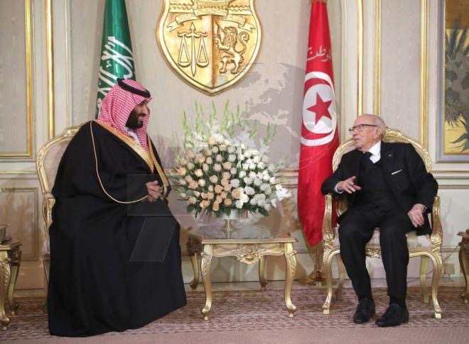 ولي العهد السعودي: نعزز العلاقات مع تونس لصالح الشعبين
