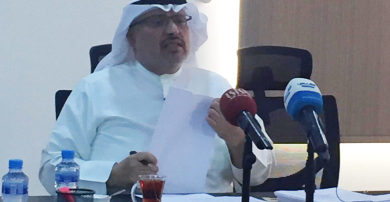 الحصان يلجأ إلى عقد مؤتمره الصحفي في أحد المكاتب بمنطقة جنوب السرة