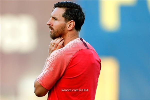 مظهر جديد لميسي في تدريبات برشلونة