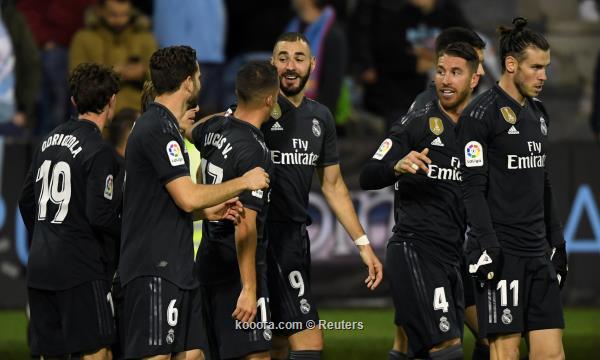 ريال مدريد يستغل هزيمة برشلونة ويفوز على سيلتا فيجو برباعية