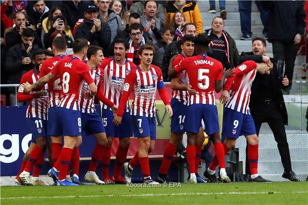 أتلتيكو مدريد يهزم ديبورتيفو ألافيس بثلاثية نظيفة