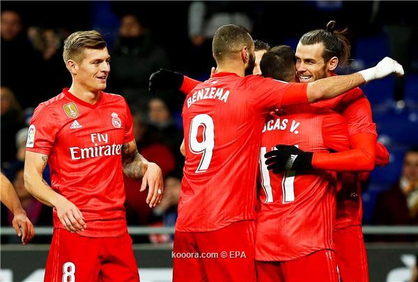 بنزيما يقود قطار ريال مدريد لدهس إسبانيول